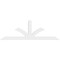 Ekena Millwork Richland Architectural Grade PVC Gable Bracket, 108"W x 36"H x 2"D x 6"F, 8/12 Pitch GBP108X36X0206RIC00 - alternate 5
